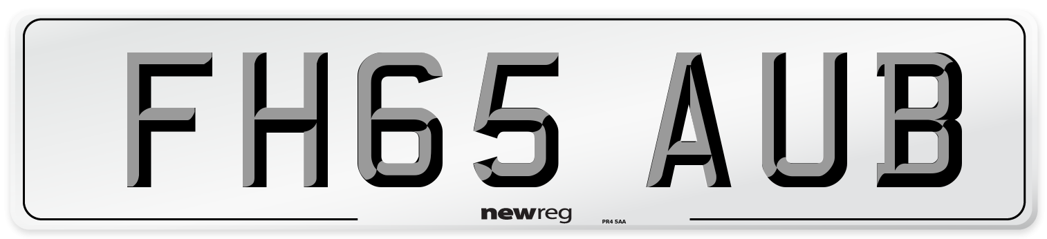 FH65 AUB Number Plate from New Reg